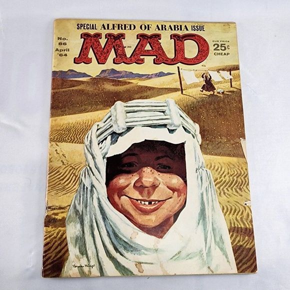 Mad Magazine Issue #86 April 1964 Alfred of Arabia Norman Mingo‎ Cover Art Rare - Picture 1 of 9